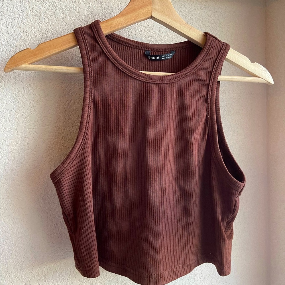 Brown tank top